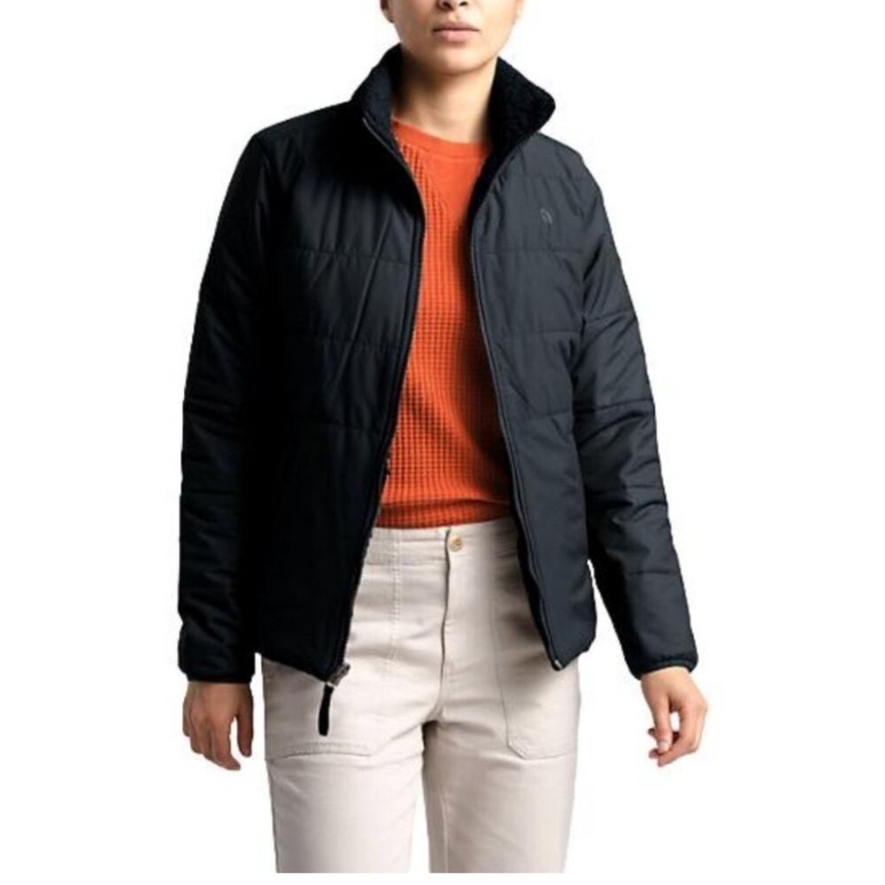 North Face Reversible Sherpa Full Zip Jacket Black